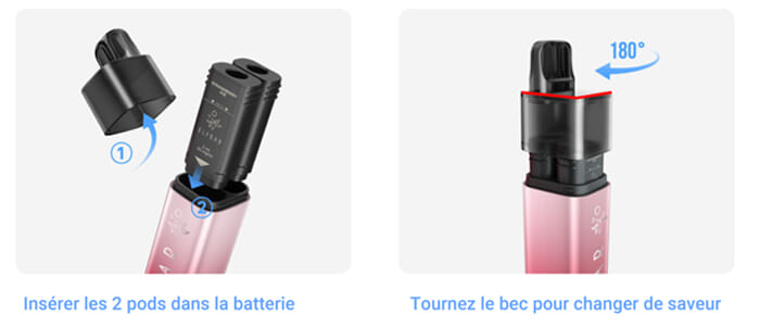 Clipsage des cartouches 2 in 1